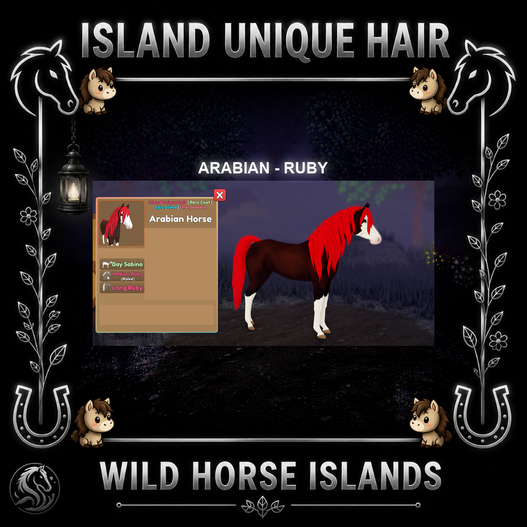 【希少品】INDLANA JONES／ARABIAN HORSE【シリアル番号】 Wild Horse Islands Arabians IUH Dominant, Chestnut Sabino ++(