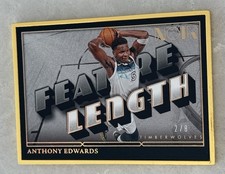 2024-25 Panini Noir - Feature Length Gold Frame #252 Anthony Edwards /8