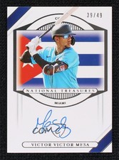 2021 Panini National Treasures International 39/49 Victor Victor Mesa Auto 9su