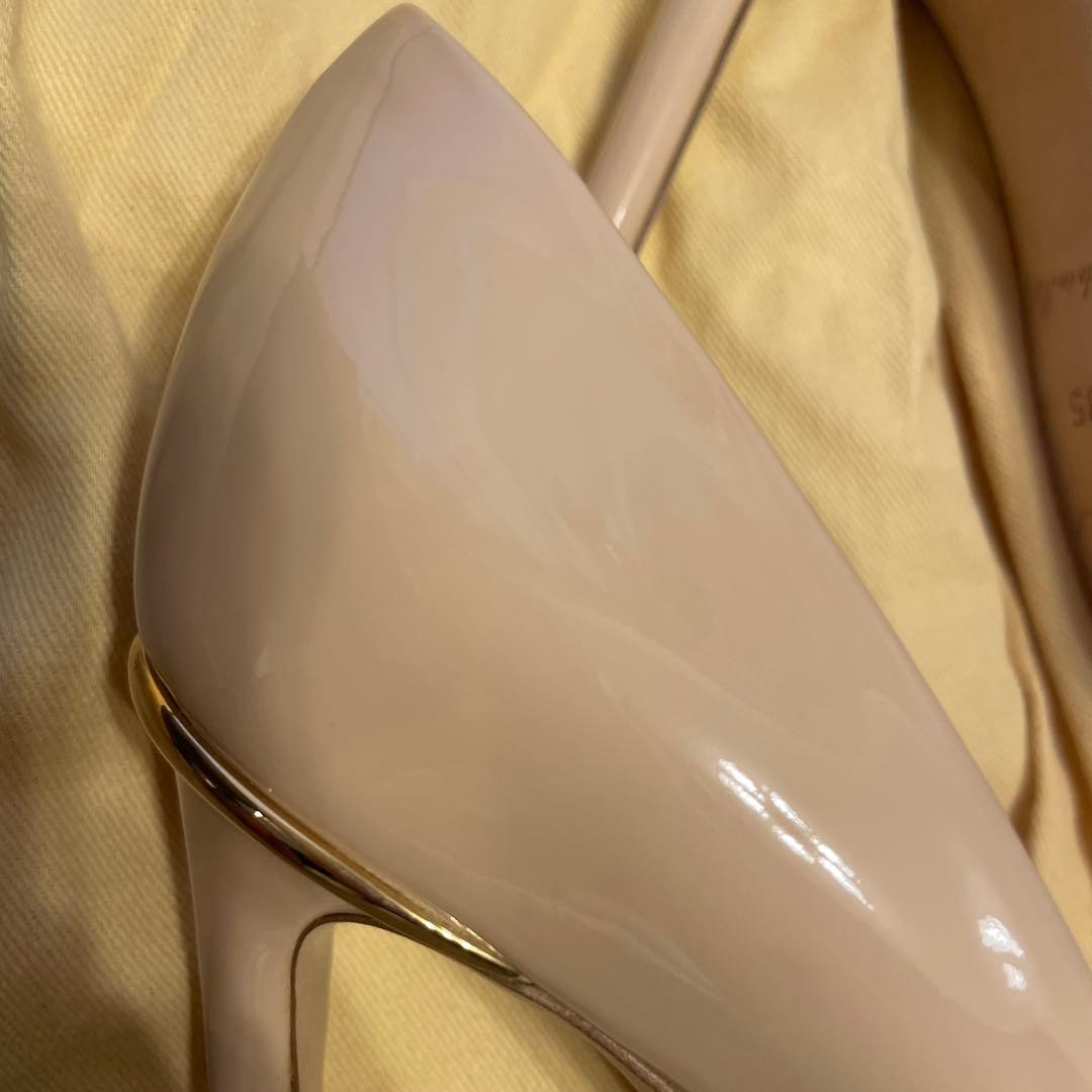 LOUIS VUITTON Pumps Heel Leather Beige EU35/US5 120399c thumbnail 16