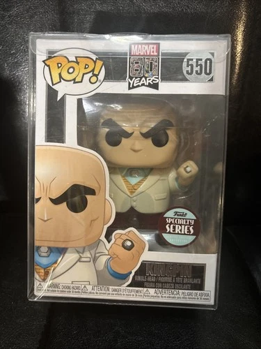 Funko Pop! Vinyl MARVEL-KINGPIN #550 w PROTECTOR Spider-Man Free Shipping NEW!