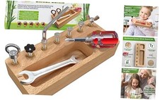 Wooden Montessori Screwdriver Board Set - Large Wooden Toys for 4 Year Old