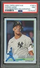Aaron Judge Card 2025 Topps Heritage Redefined Holographic (pop 6) #76R14 PSA 9