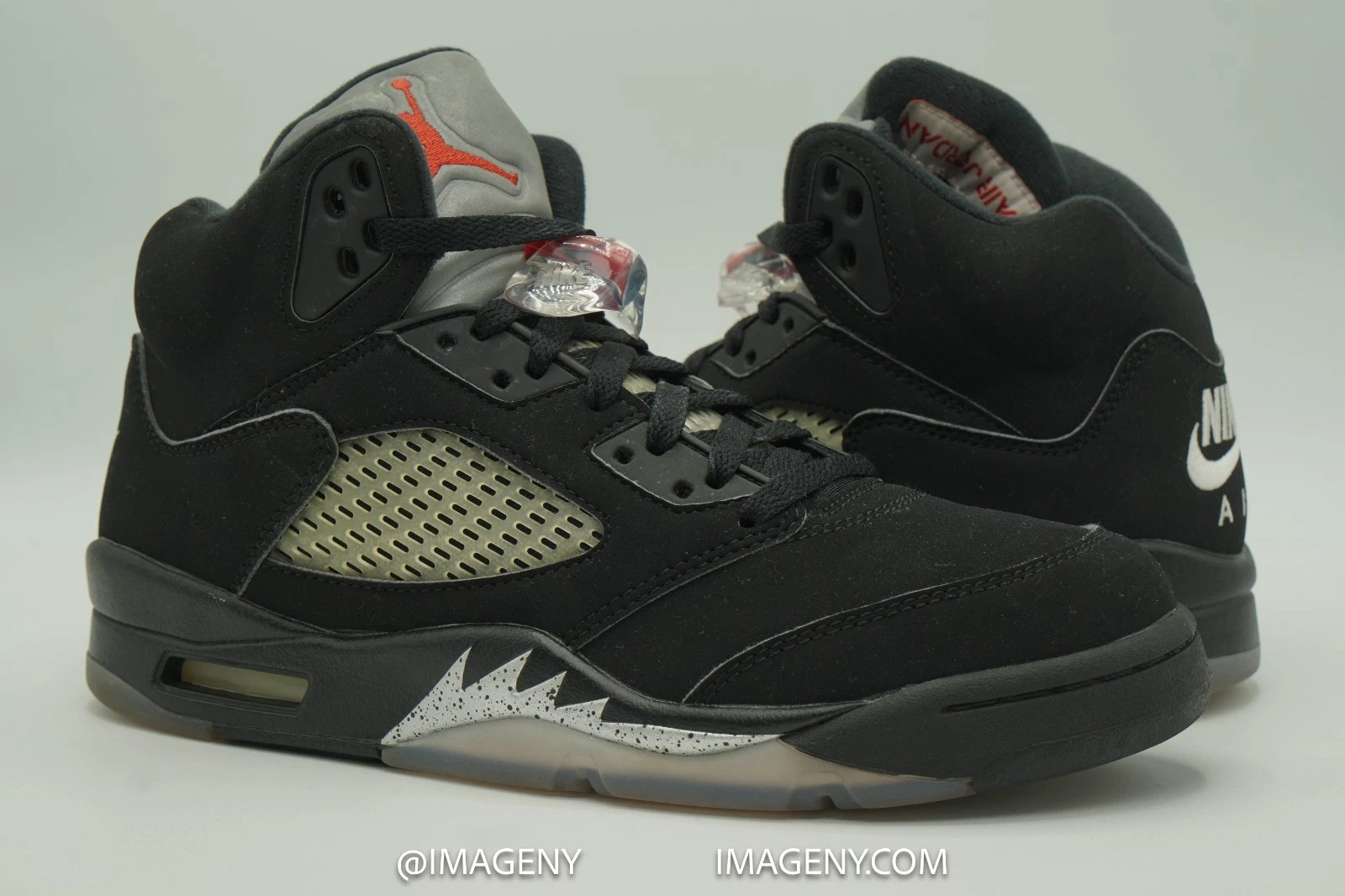 AIR JORDAN 5 V RETRO USATOa T 8ero NEROo ROSSO FUOCOto ARGENTOzzato METALLIZZA