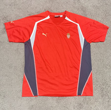 AS Monaco 2006/07 Home Jersey Puma Mens XL Red White Vintage Football Shirt Rare