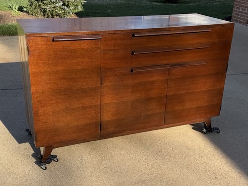 Vintage Gilbert Rohde for Herman Miller Mahogany Credenza