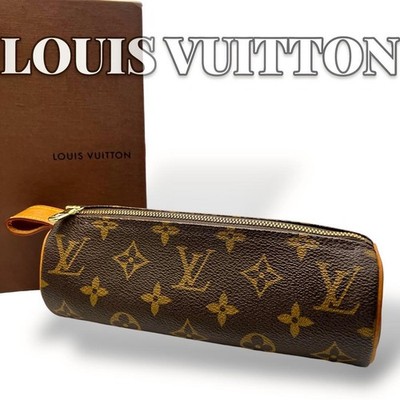 Louis Vuitton Trousse Ronde Monogram 8026 Authentic Pen Case From