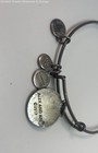 (2) Alex & Ani Silver Tone Initial K & Puzzle Charm Adjustable Bangles 22.6g — photo 3
