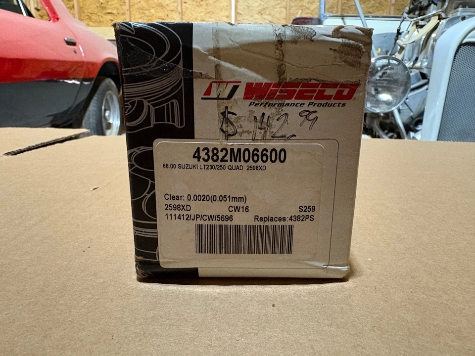 Suzuki LT230/250 1984-1995 Wiseco cabeza de pistón 51,00 mm cuatro pistones y anillos Foto 3 de 3