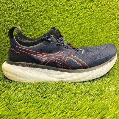 Asics Gel-Nimbus 25 Mens Size 10 Blue Orange Athletic Running Shoes Sneakers