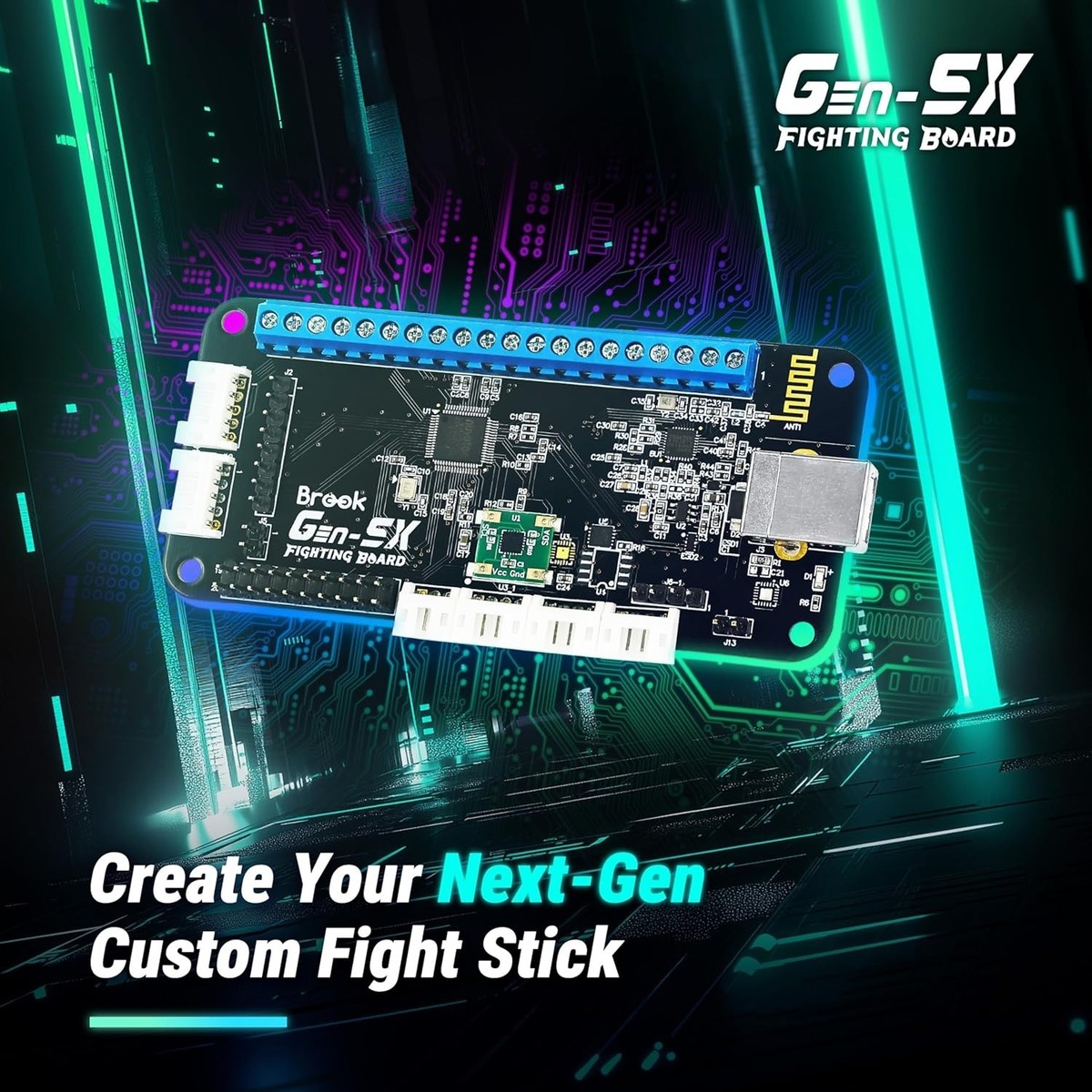 Brook Gaming Gen-5X Fighting Board: Compatible PS5 / Xbox Series