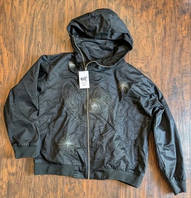 Reyzerati  INTERSTELLAR  Mask Zip Up Jacket Coat, Streetwear Black, Mens M, NEW