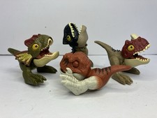 Jurassic World Dominion Uncaged Wild Pop Ups Dinosaurs Mattel Lot of 4 EUC