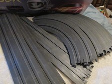 Lot of 5 Straight 15"  10 Curved Aurora AFX Tomy Ghost Racer Set Slot Car Track