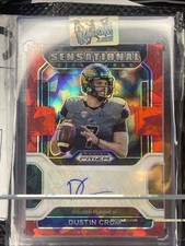 Dustin Crum #SS-DCR Red Ice Prizm (AU, RC)