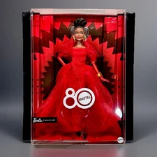 Black Barbie AA 80th Anniversary Designer Doll ~ Mattel ~ New ⭐️🌹⭐️
