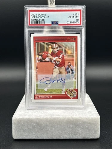 2024 Panini Score Football Joe Montana #251 PSA 10