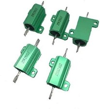 Wirewound Resistors 25W 250 Ohm 5pcs Aluminum Heatsink Chass Size: 25W 250 Ohm