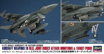 1:72 HASEGAWA Flugzeug Weap.Ix Us Joint Direct Attack Bausatz HASX72-14 Modell