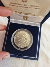 Moneta Celebrativa  10000 Lire Conferenza Di MESSINA  Argento  FDC