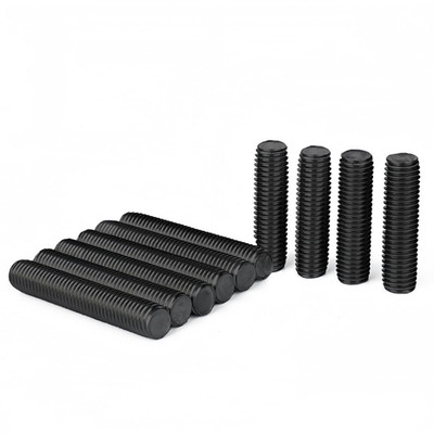 M6x40mm Gewindestange Vollgewinde Schwarz nach DIN976 Gewindestifte Edelstahl A2