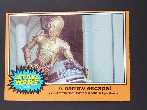1977 Topps Star Wars #278 A narrow escape! — Raw
