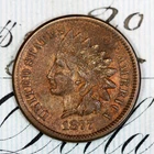 * 1877 * CHOICE VF+/XF INDIAN HEAD PENNY * FROM ORIGINAL COLLECTION