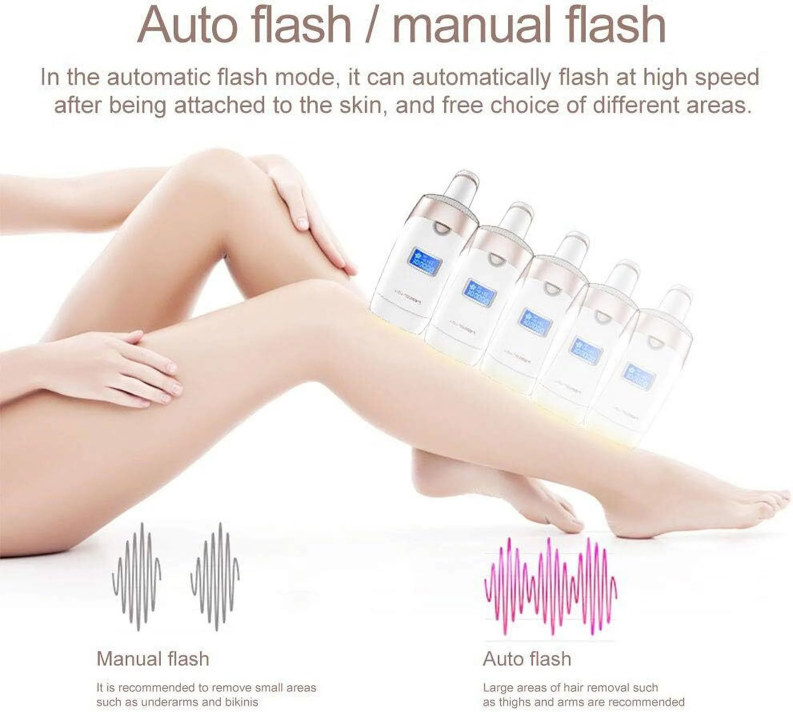 NAISIGOO Permanent Ice Cooling IPL Laser Hair Removal Body Epilator Ice-Cooling