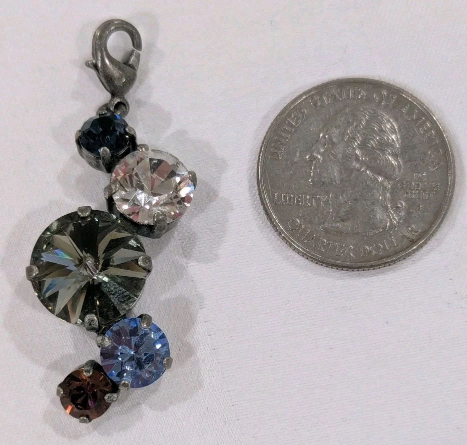 Colgante Sabika Classics 5 Piedras Multicolor Cluster Fecha de Juego Cristal Bohemio Foto 3 de 4