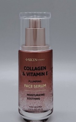 Skin Synergy Collagen & Vit E  Plumping Face Serum 2.02 fl oz Exp 03.05.2028 New