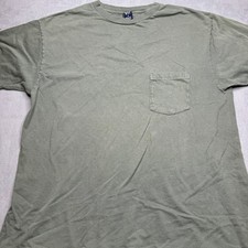 Vintage 1990s GAP Blue Tag Pocket T Shirt Olive Green Men’s Medium Made in USA