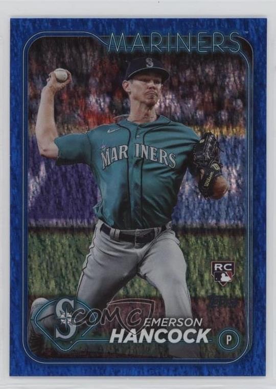 2024 Topps Series 1 Blue Holofoil 69/999 Emerson Hancock #39 w5b