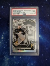 2025 Topps Now Lou Gehrig Day Iron Dark Silver #LGD-PSK Paul Skenes #/25 PSA 9 M