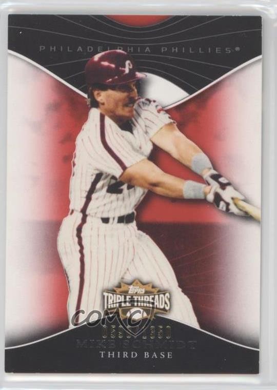 2009 Topps Triple Threads /1350 Mike Schmidt #87 HOF 02v3