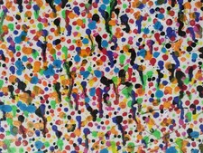 QUADRO MODERNO 70X50 PUNTINISMO – DIPINTO A MANO COLORI VIVACI TELA- PAINTING