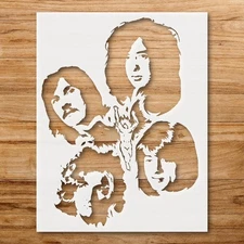 Led Zeppelin Logo Wall Art Stencil for Music Enthusiasts - StencilAir