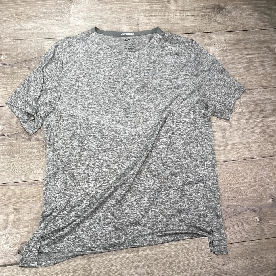 Nike Running Dri-FIT Shirt Tee Mens Medium Lot of 3 Gray White CZ9184 Athletic - Image 4 of 4