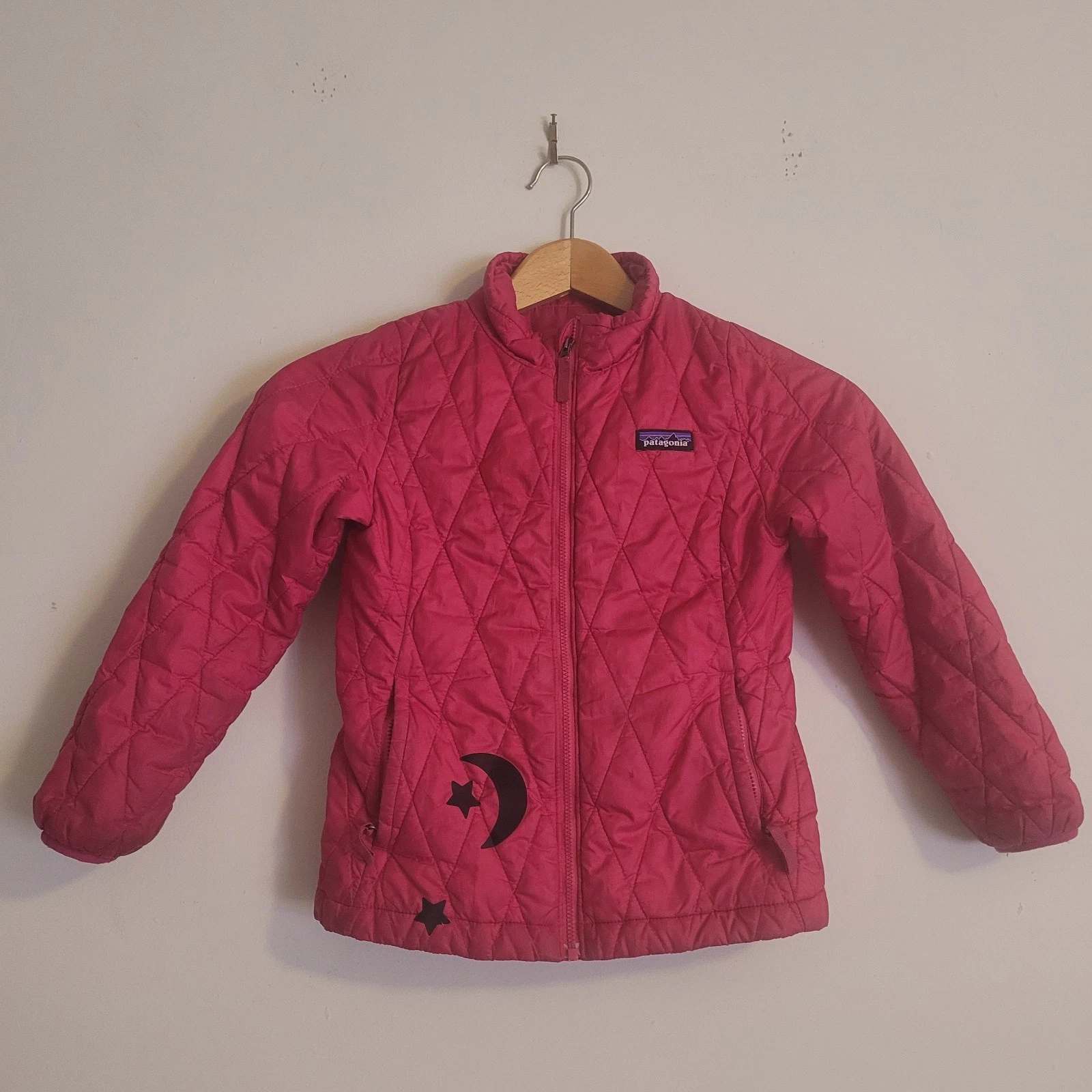 Patagonia Girls Jacket, Pink. 5-6 Nanopuff Play Condition