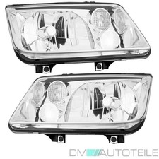 Scheinwerfer SET Klarglas OEM LWR H4 ohne Nebel passt für VW Bora 1J 98-05