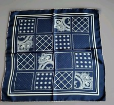 Dion Medallion Silk Pocket Square Handkerchief. Italy