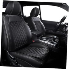 Tacoma Seat Covers Front Seats, Waterproof Black 2016-2023 Crew Front Seats