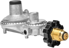 onlyfire Horizontal Two Stage Propane Regulator with POL Connection and 3/8" ...