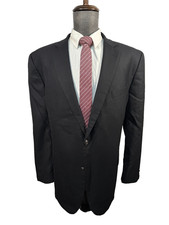 STAFFORD Mens Black BIG  TALL Classic Fit Sport Coat Blazer Suit Jacket 50R