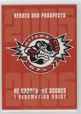 2005-06 ITG Heroes and Prospects He Shoots He Scores Points Ottawa 67's 3c7