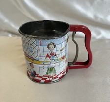 Androck Hand-i-Sift Flour Sifter Vintage Retro Kitchen Decor 5.5  T 5  W Handle