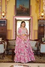 Designer Georgette Lehenga Choli Evening Party Wear Outfit