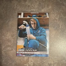 Upper Deck 2025-26 Series 2 UD Canvas Macklin Celebrini Sharks #C-124 Hockey