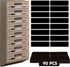 90 PCS Magnetic Labels, Large Size Dry Erase Labels Reusable 3.5  x 1  , Black