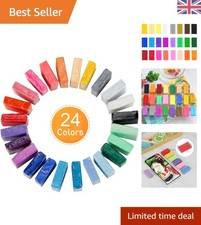 24 Color Non-Toxic Oven Bake Polymer Clay Set – Perfect for Kids' Creativity