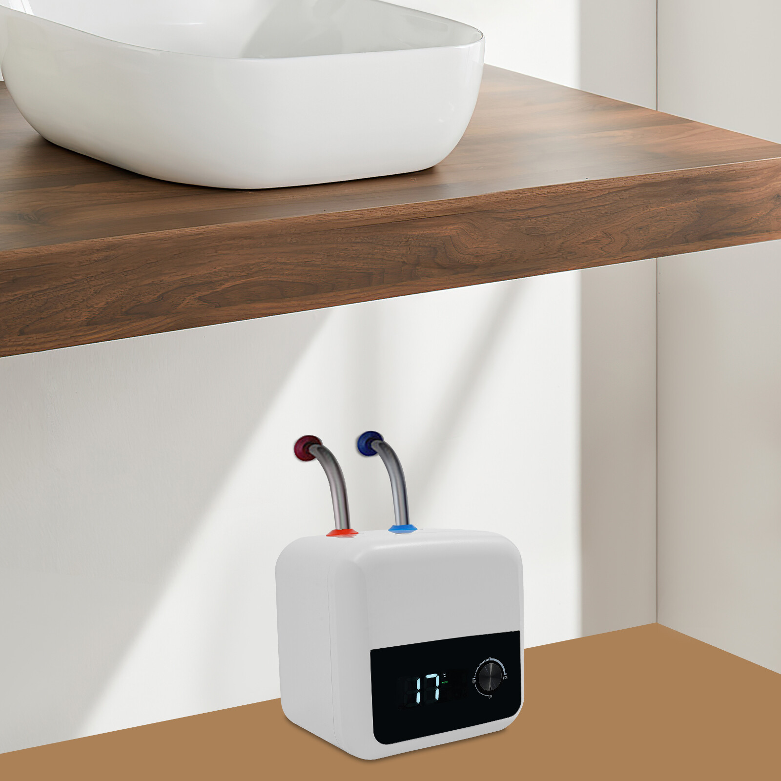 8L Electric 1500W 110V Tank Water Heater Kitchen Bathroom Storage Water Heater